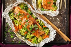 Cá hồi nướng giấy bạc