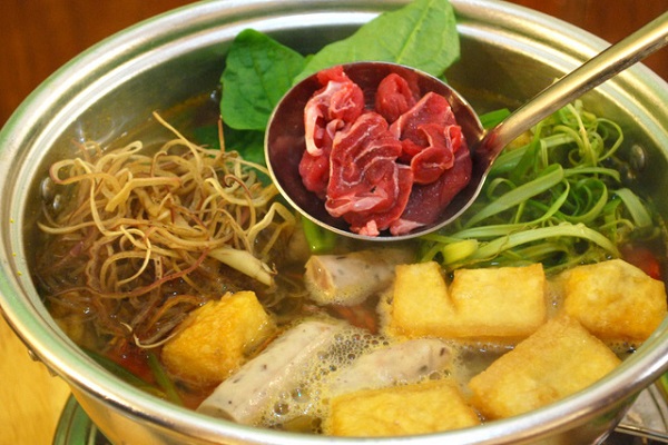 lẩu riêu cua bắp bò