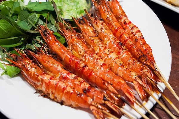 tôm nướng muối ớt