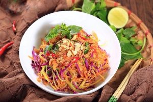 bắp cải mực khô