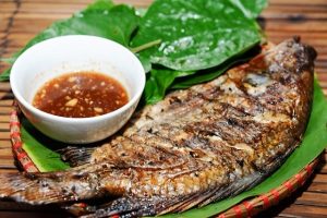 cá rô phi nướng xả ớt